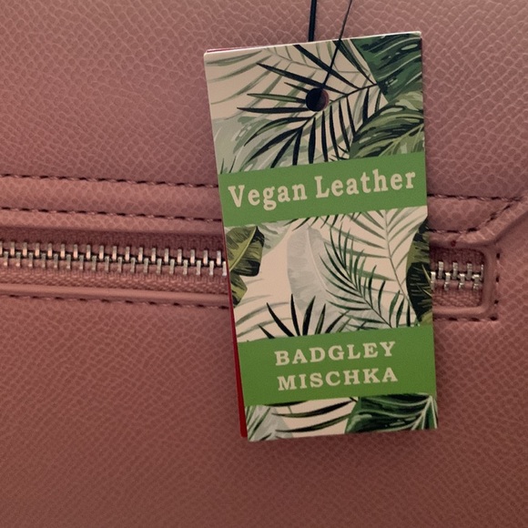 Bagdley Mischka- Blush Vegan Leather Hand Bag - Picture 3 of 7